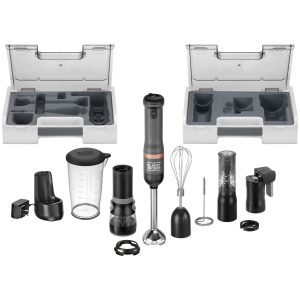 kitchen wand™ Cordless 6 in 1 Immersion Blender & Kitchen Multi-tool. Grey