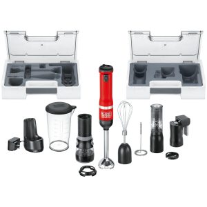 kitchen wand™ Cordless 6 in 1 Immersion Blender & Kitchen Multi-tool. Red