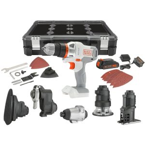 20V MAX *POWERCONNECT™ MATRIX™ Cordless Drill and 6-Piece Power Tool Combo Kit. Battery and Charger Included (White)