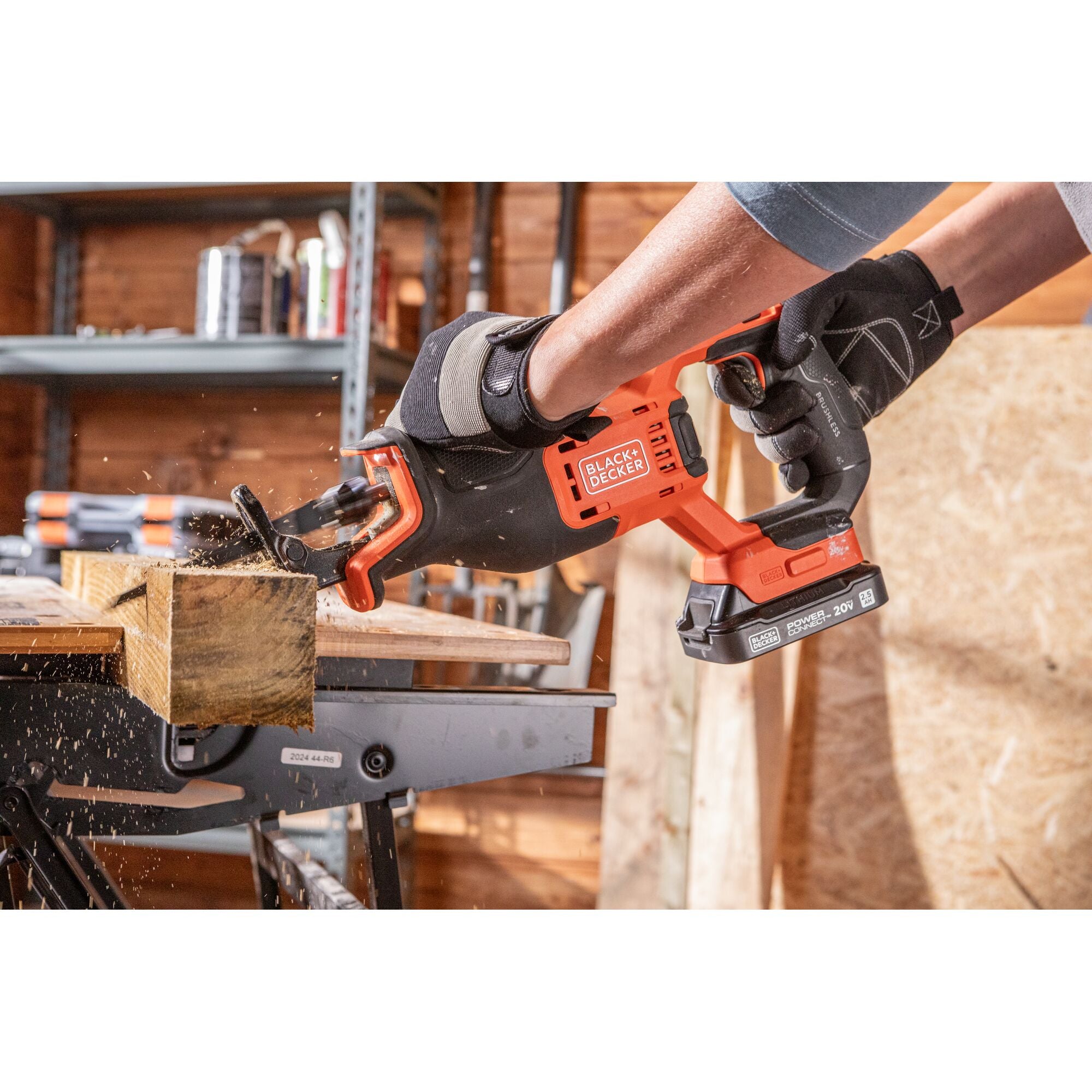20V MAX* POWERCONNECT™ Cordless Brushless Reciprocating Saw Kit (Battery & Charger Included) - Image 2