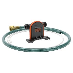 Drill Pump Kit with Intake and Discharge Hose. Pumps up to 225 GPH. Black