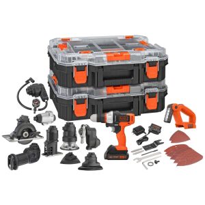 20V MAX *POWERCONNECT™ MATRIX™ Cordless Drill with 10 Attachments and Strorage Case. Battery and Charger Included