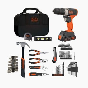 20V MAX* POWERCONNECT™ Cordless Drill/Driver with 83-Piece Home Project Kit and Tool Bag. Battery and Charger Included